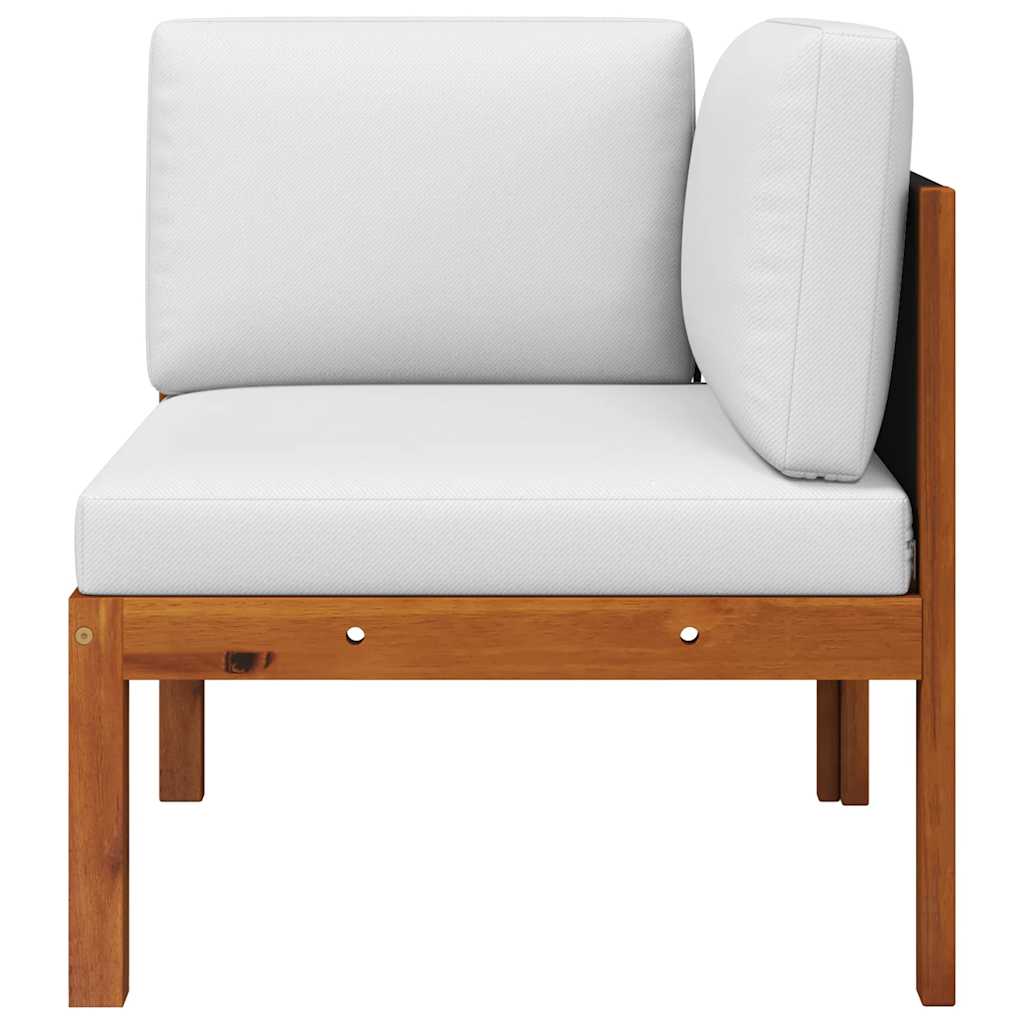 vidaXL Καναπέδες Κήπου Γωνιακοί 2 τεμ. Μασίφ Ξύλο Ακακίας με Μαξιλάρια