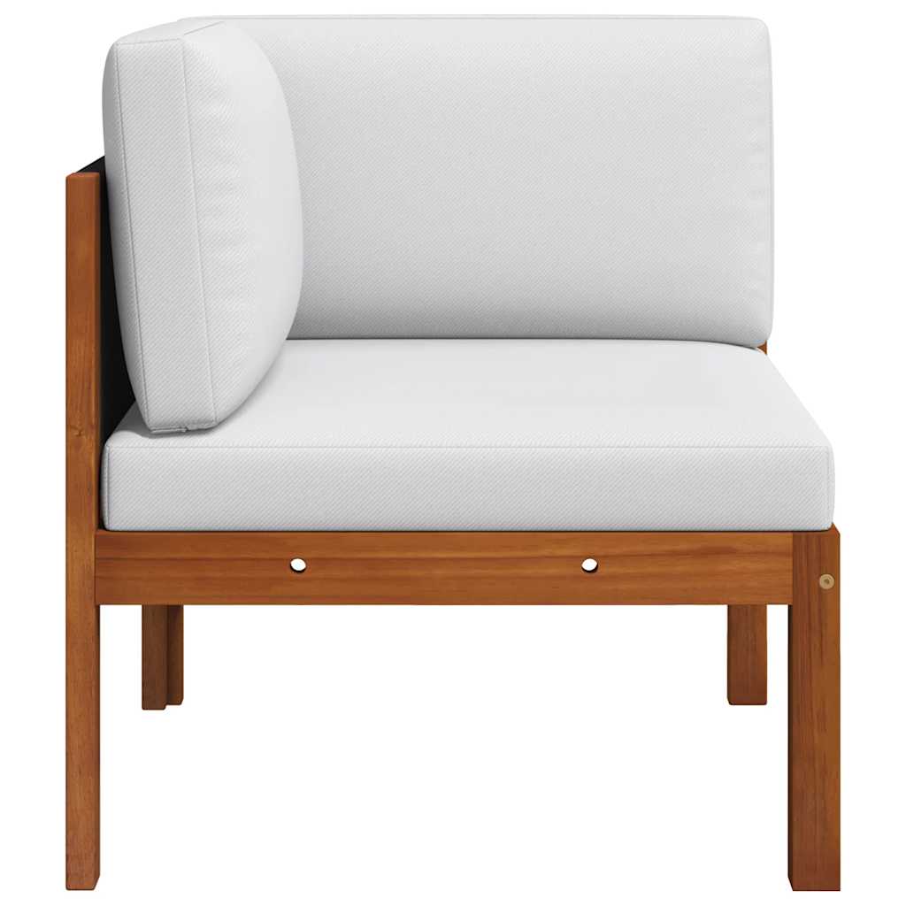 vidaXL Καναπέδες Κήπου Γωνιακοί 2 τεμ. Μασίφ Ξύλο Ακακίας με Μαξιλάρια