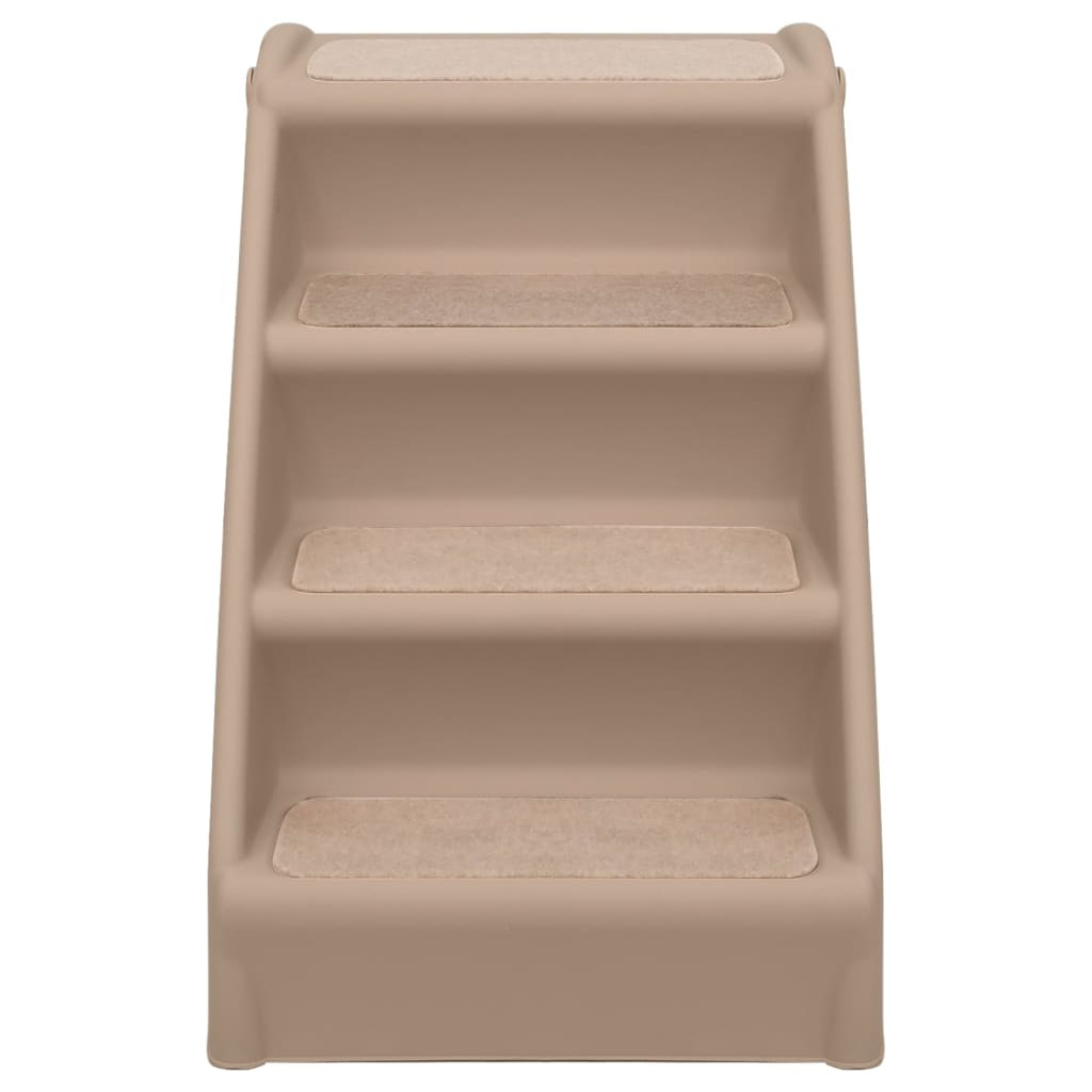 vidaXL Σκαλάκια για Σκύλους Πτυσσόμενα Καφέ 62 x 40 x 49,5 εκ.