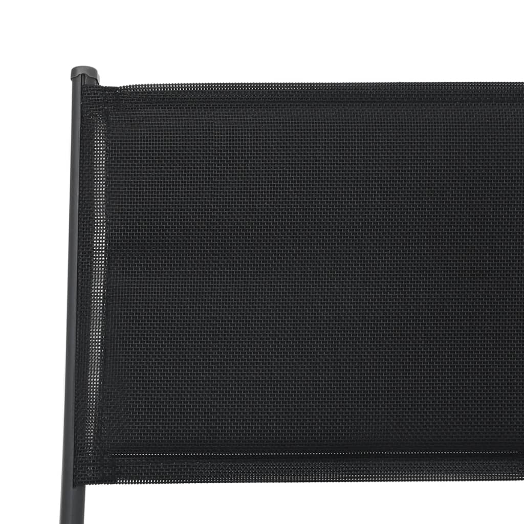 vidaXL Καρέκλες Εξωτερικού Χώρου Πτυσσόμενες 2 τεμ. Ατσάλι/Textilene