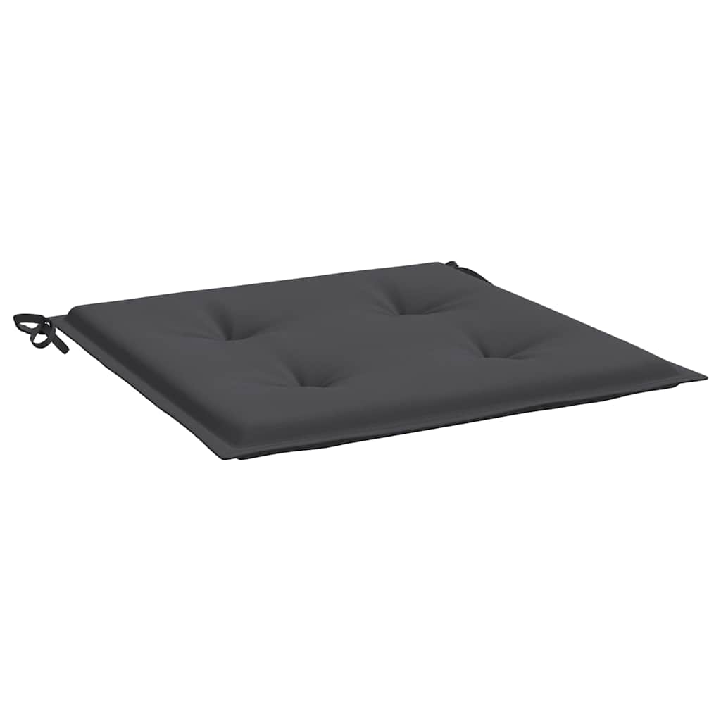 vidaXL Μαξιλάρια Καρέκλας Κήπου 4τεμ Ανθρακί 50x50x4 εκ. Oxford Ύφασμα
