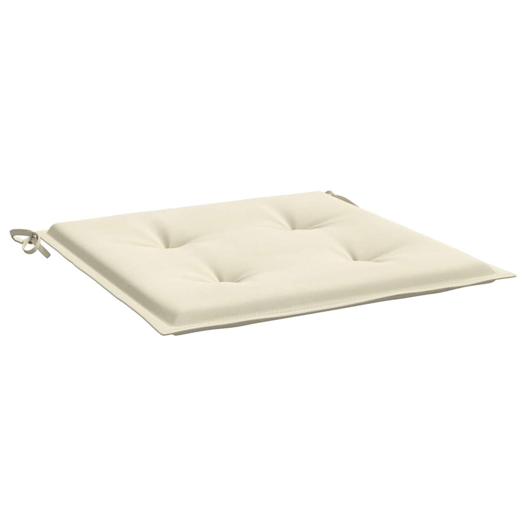 vidaXL Μαξιλάρια Καρέκλας Κήπου 4 τεμ. Κρεμ 50x50x3 εκ. Ύφασμα Oxford