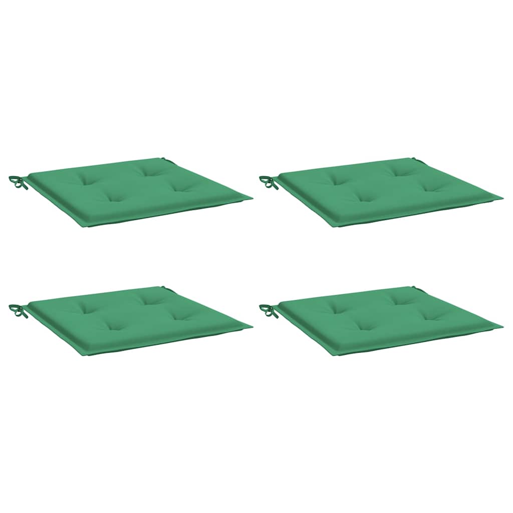 vidaXL Μαξιλάρια Καρέκλας Κήπου 4 τεμ. Πράσινα 50x50x3εκ Ύφασμα Oxford