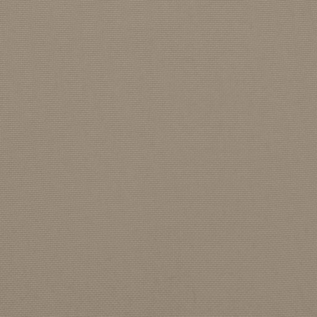 vidaXL Μαξιλάρια Καρέκλας Κήπου 4 τεμ. Taupe 50x50x4 εκ. Oxford Ύφασμα