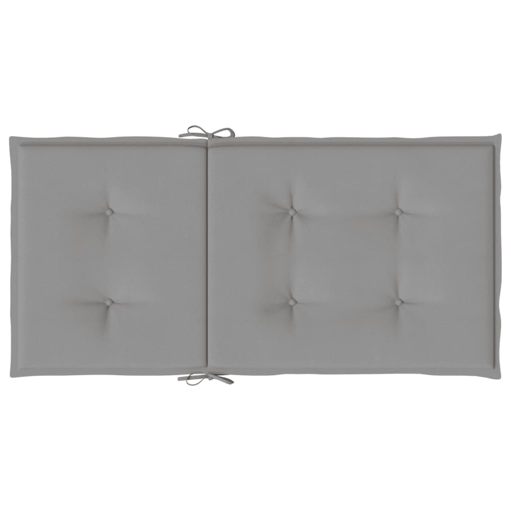 vidaXL Μαξιλάρια Καρέκλας Κήπου Πλάτη 6 τεμ. Γκρι Ύφασμα Oxford