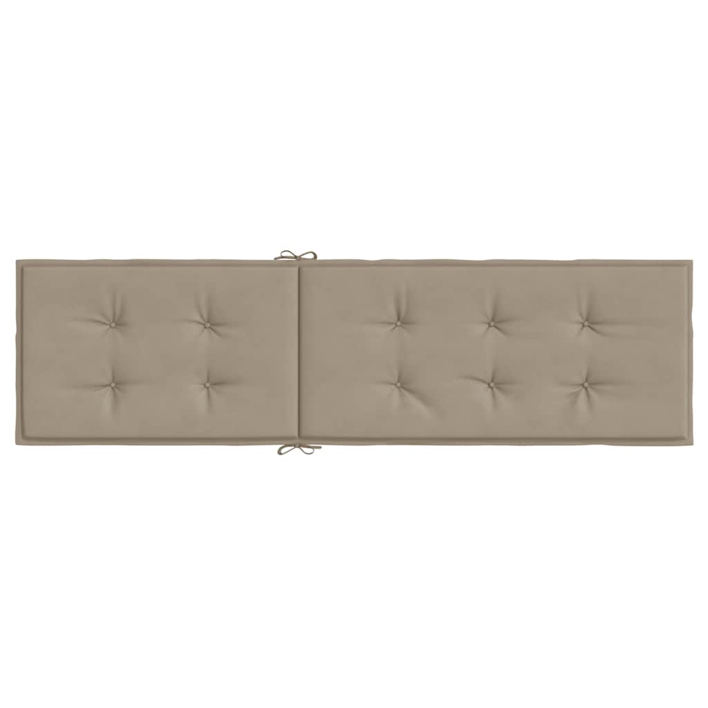 vidaXL Μαξιλάρι Σεζλόνγκ Taupe (75+105) x 50 x 4 εκ.
