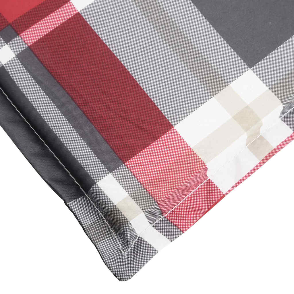 vidaXL Μαξιλάρι Σεζλόνγκ Κόκκινο Καρό (75+105) x 50 x 4 εκ.
