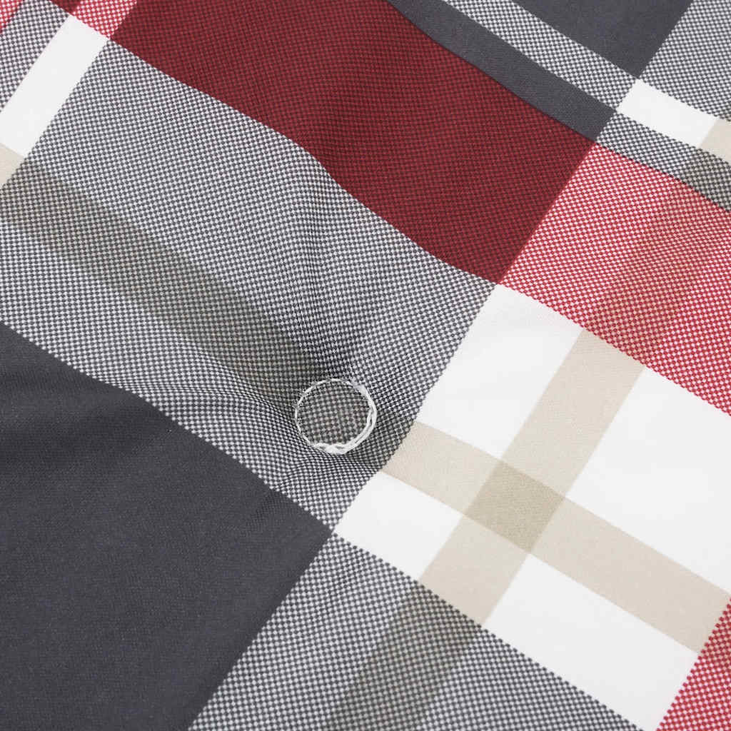 vidaXL Μαξιλάρι Σεζλόνγκ Κόκκινο Καρό (75+105) x 50 x 4 εκ.