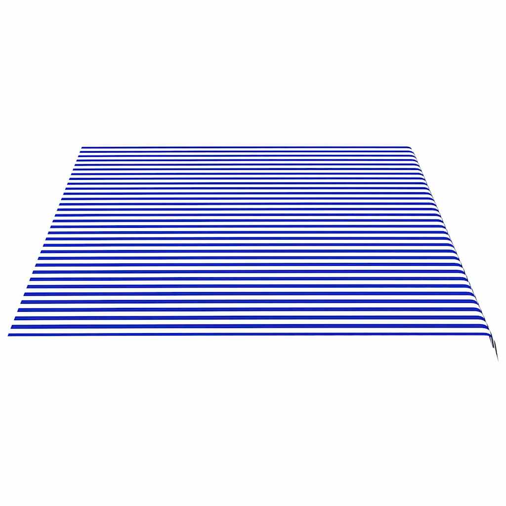 vidaXL Τεντόπανο Ανταλλακτικό Μπλε / Λευκό 5 x 3,5 μ.