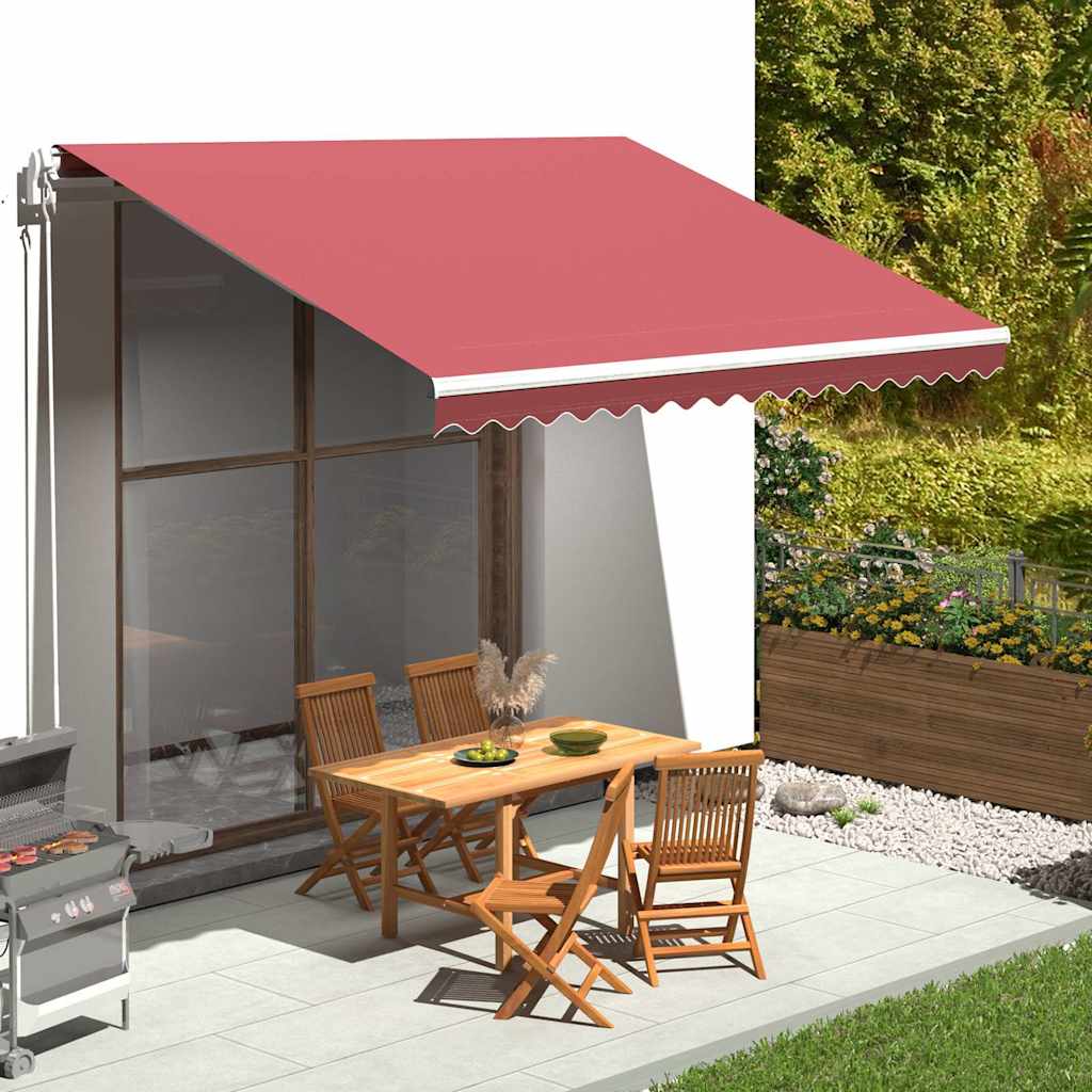vidaXL Ανταλλακτικό Ύφασμα Τέντας Μπορντό Κόκκινο 400x350 εκ. Πολυεστέρας