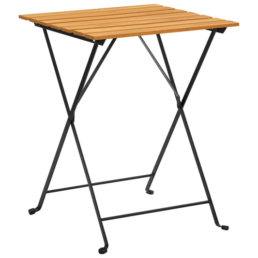 vidaXL Τραπέζι Bistro 55 x 54 x 71 εκ. από Μασίφ Ξύλο Ακακίας