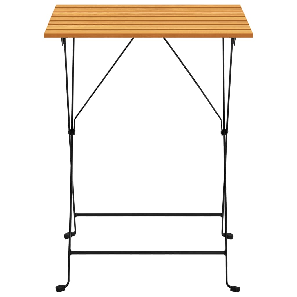vidaXL Τραπέζι Bistro 55 x 54 x 71 εκ. από Μασίφ Ξύλο Ακακίας