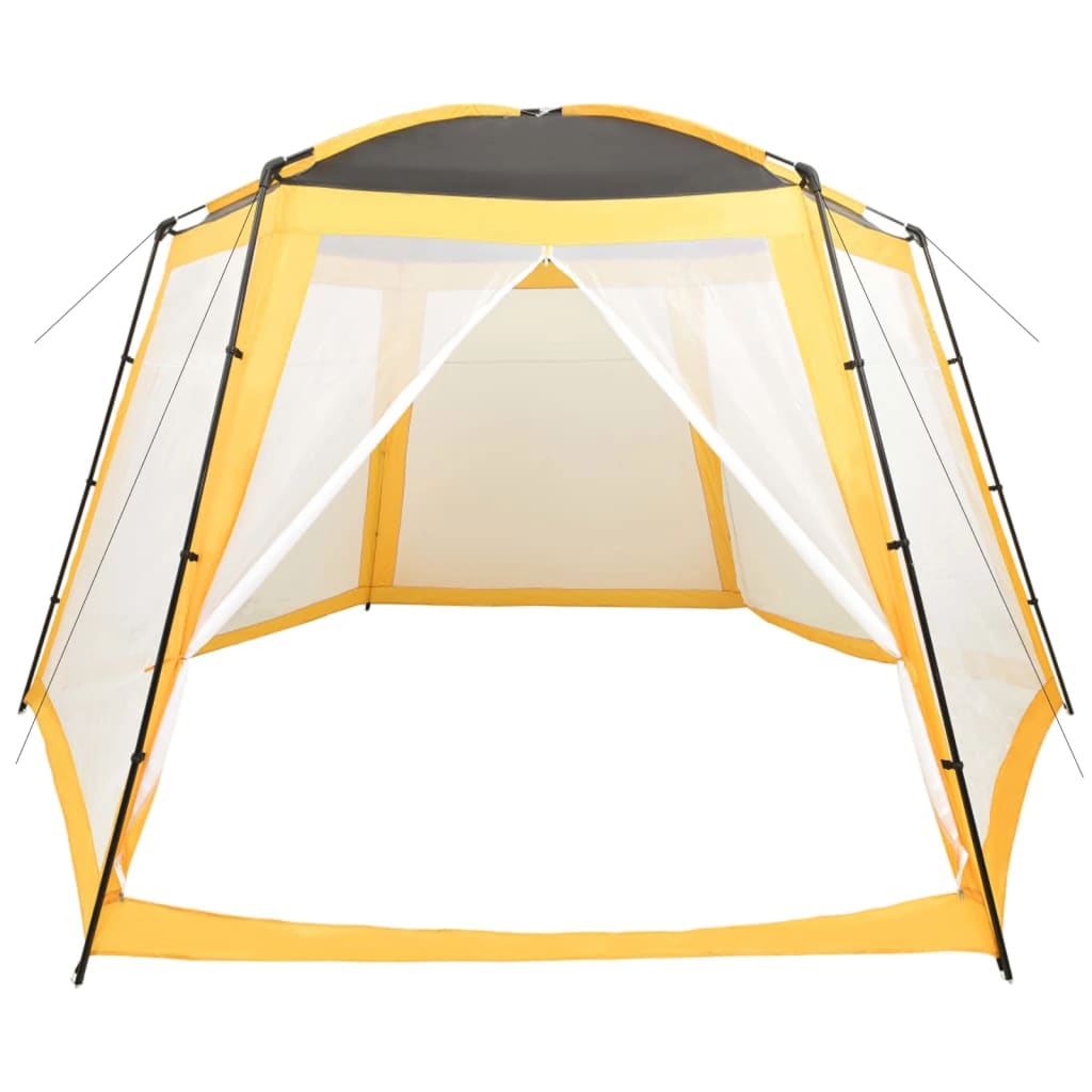 vidaXL Σκίαστρο Πισίνας Κίτρινο 500 x 433 x 250 εκ. Υφασμάτινο
