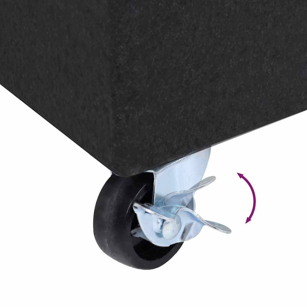 vidaXL Βάση Ομπρέλας Μαύρη 45 x 25 x 8 εκ. από Γρανίτη