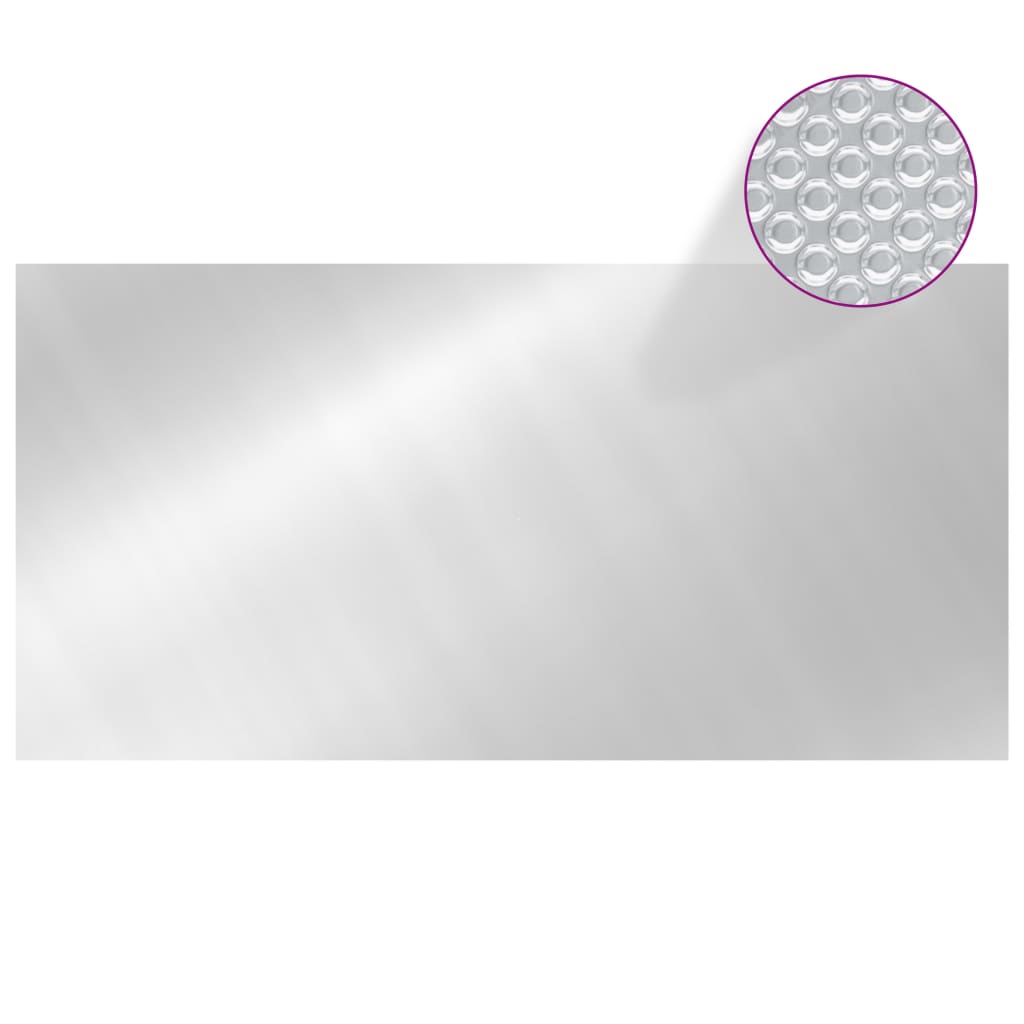 vidaXL Κάλυμμα Πισίνας Ασημί 975 x 488 εκ. από Πολυαιθυλένιο