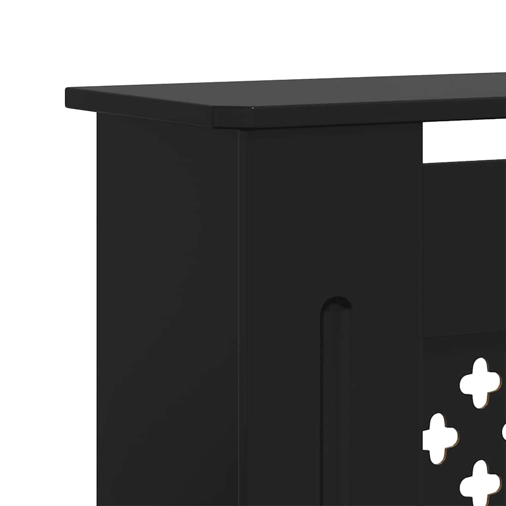 vidaXL Κάλυμμα Καλοριφέρ Μαύρο 205 εκ. από MDF