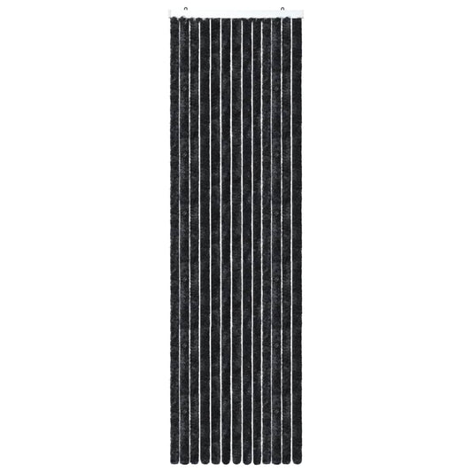 vidaXL Σήτα - Κουρτίνα Πόρτας Ανθρακί 118 x 220 εκ. από Σενίλ