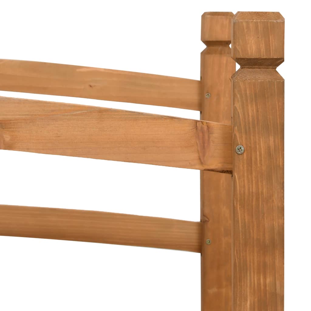 vidaXL Γέφυρα Κήπου 140 x 60 x 60 εκ. από Μασίφ Ξύλο Ελάτης