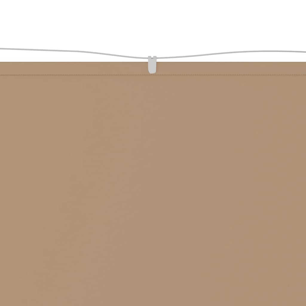vidaXL Τέντα Κάθετη Taupe 60 x 1200 εκ. από Ύφασμα Oxford