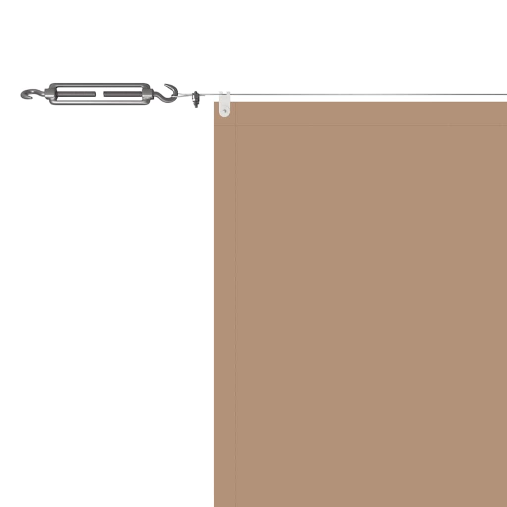 vidaXL Τέντα Κάθετη Taupe 100 x 1000 εκ. από Ύφασμα Oxford