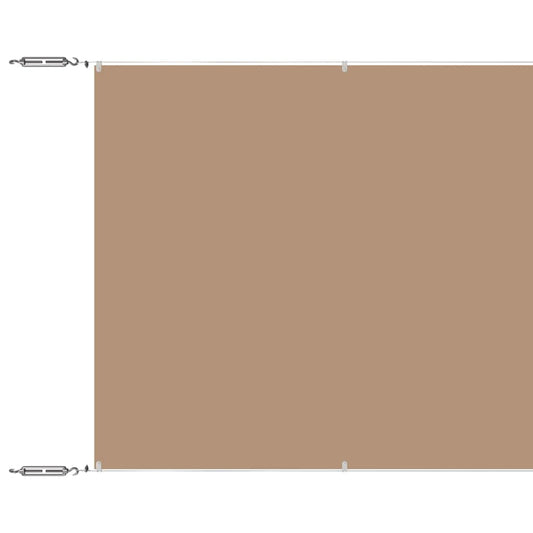 vidaXL Τέντα Κάθετη Taupe 180 x 1000 εκ. από Ύφασμα Oxford
