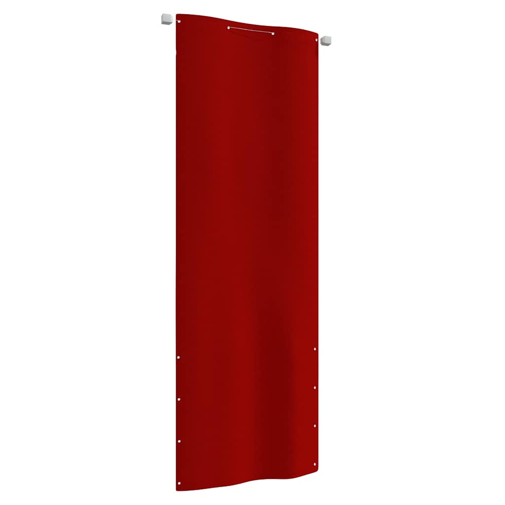 vidaXL Διαχωριστικό Βεράντας Κόκκινο 80 x 240 εκ. Ύφασμα Oxford