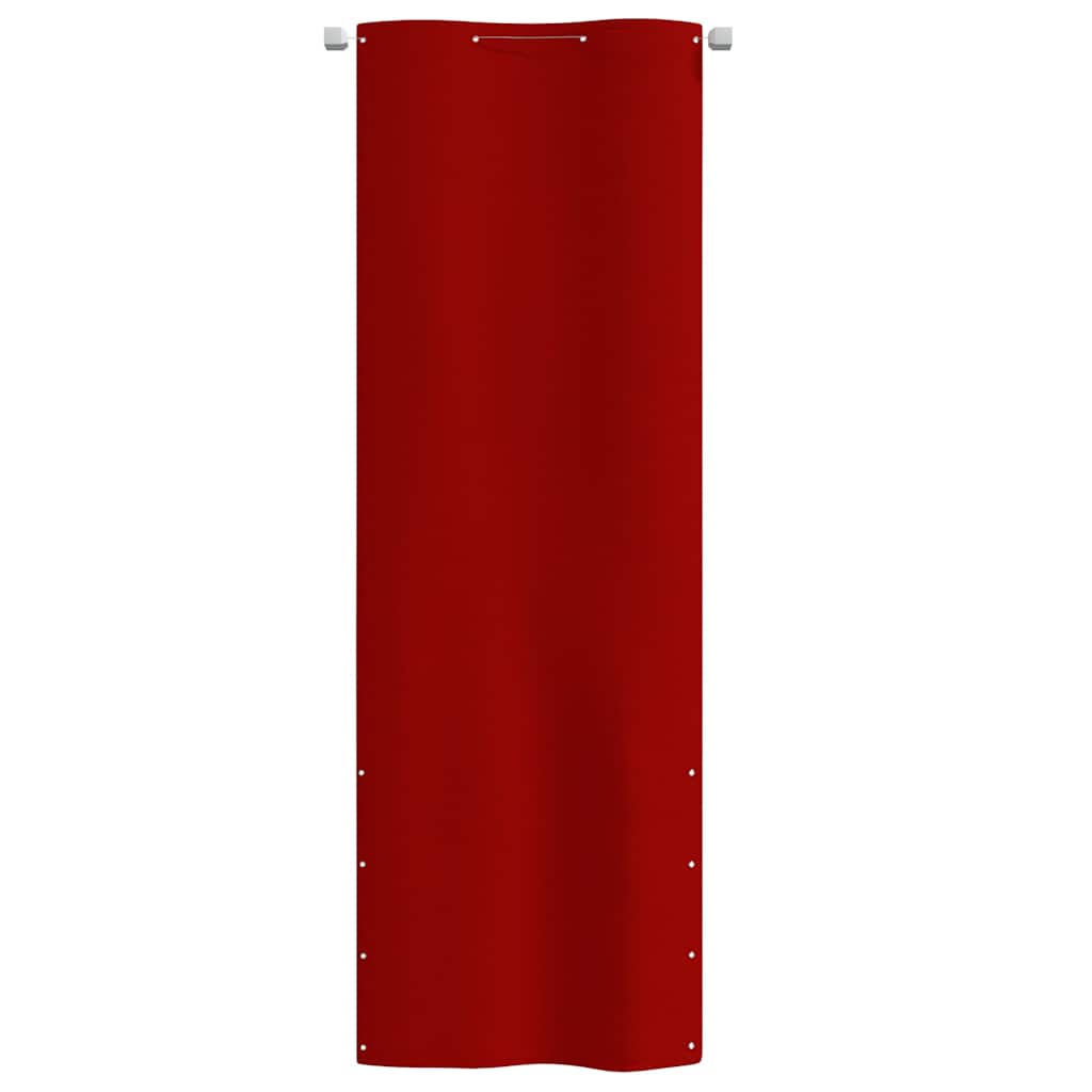 vidaXL Διαχωριστικό Βεράντας Κόκκινο 80 x 240 εκ. Ύφασμα Oxford