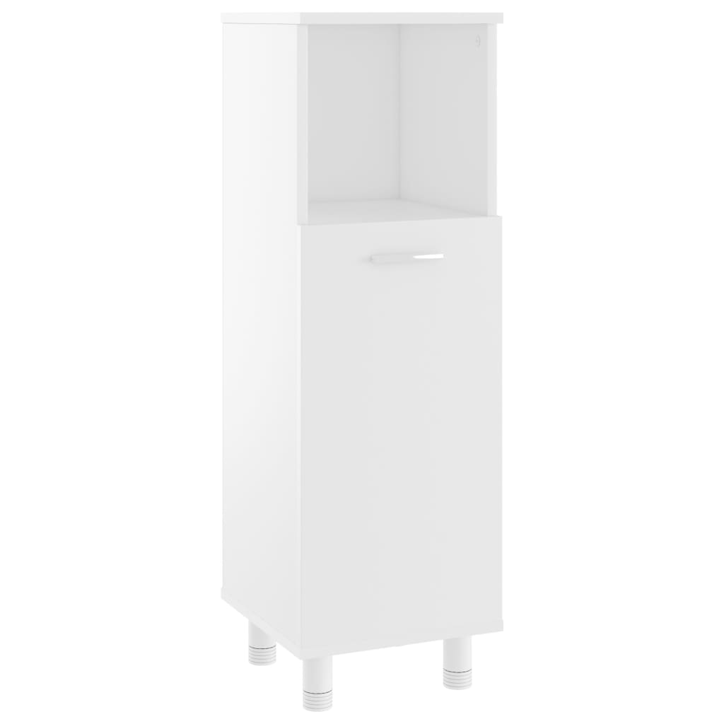 vidaXL Σετ Επίπλων Μπάνιου 3 Τεμαχίων Λευκό από Επεξ. Ξύλο