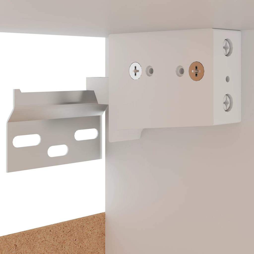 vidaXL Ντουλάπια Κρεμαστά Lyon 2 τεμ. Λευκά 50x31x60εκ. από Επεξ. Ξύλο