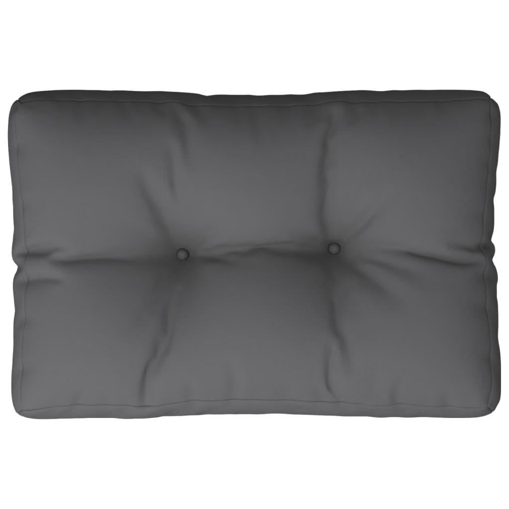 vidaXL Μαξιλάρι Παλέτας Ανθρακί 50 x 40 x 12 εκ. Υφασμάτινο