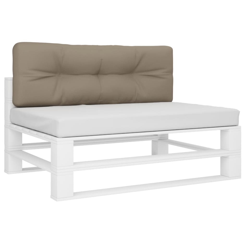 vidaXL Μαξιλάρι Παλέτας Taupe 120 x 40 x 12 εκ. Υφασμάτινο