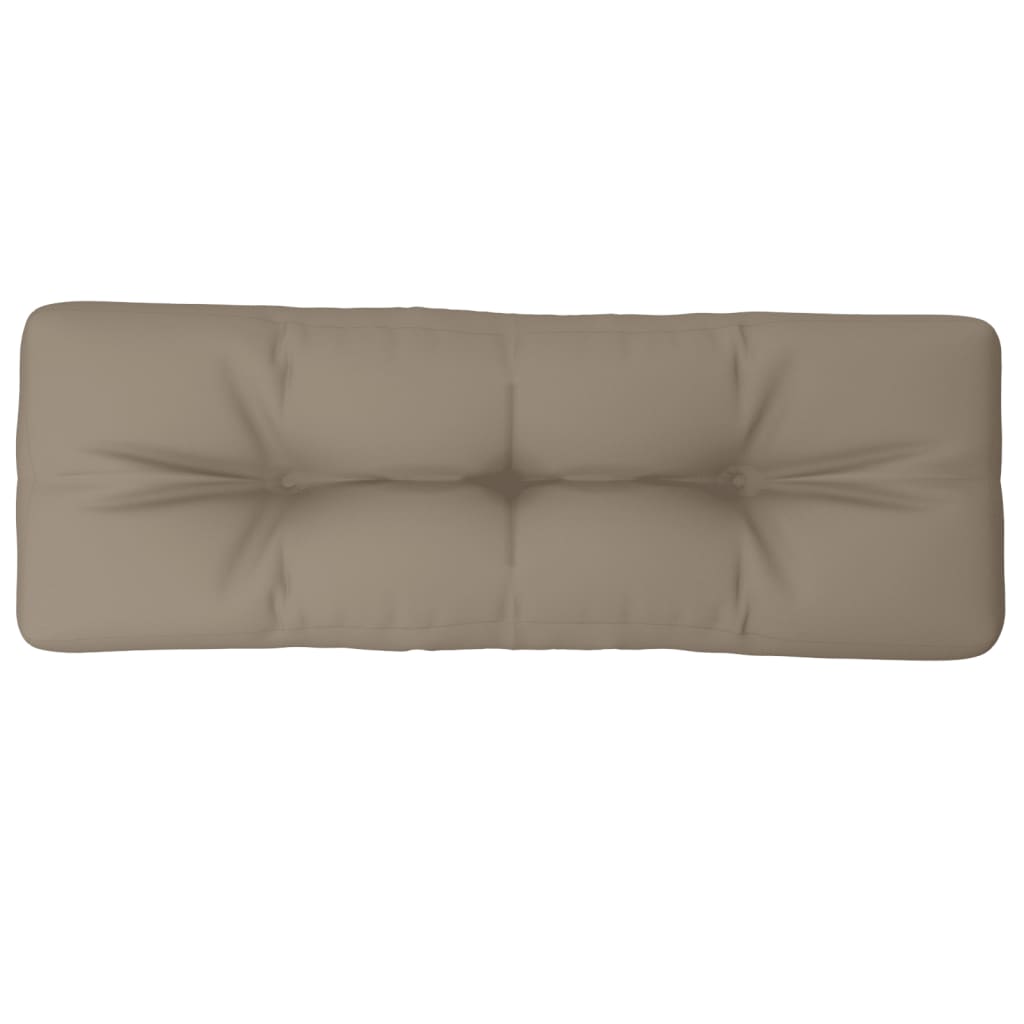 vidaXL Μαξιλάρι Παλέτας Taupe 120 x 40 x 12 εκ. Υφασμάτινο