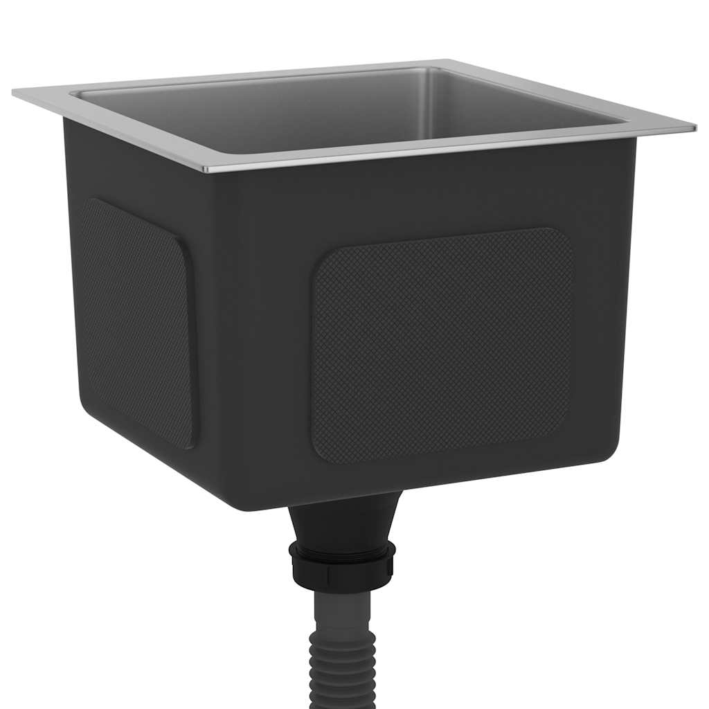 vidaXL Νεροχύτης Κουζίνας Χειροποίητος από Ανοξείδωτο Ατσάλι