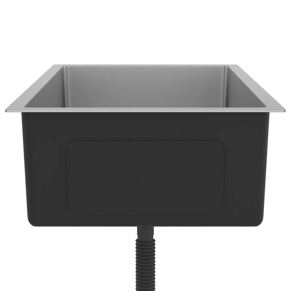 vidaXL Νεροχύτης Κουζίνας Χειροποίητος από Ανοξείδωτο Ατσάλι