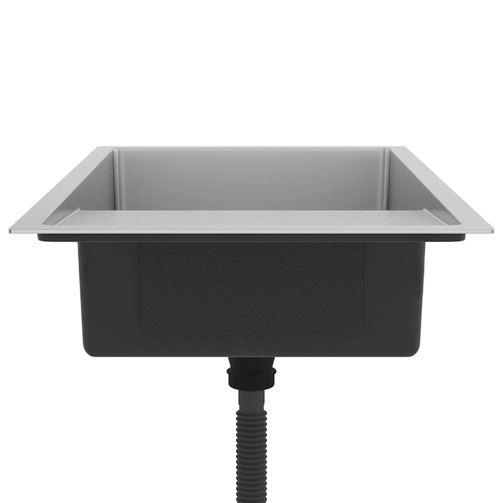 vidaXL Νεροχύτης Κουζίνας Χειροποίητος από Ανοξείδωτο Ατσάλι