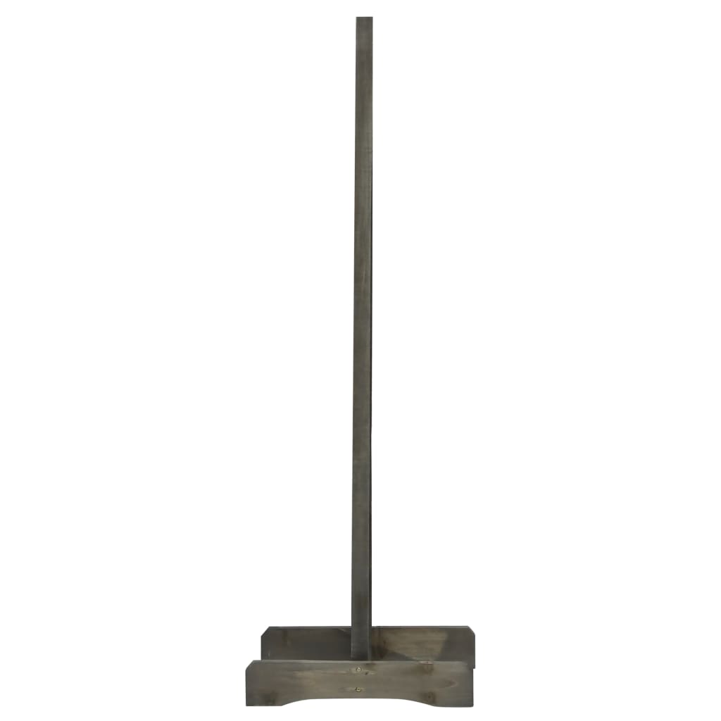 vidaXL Καφασωτό Φράχτης Κήπου Γκρι 120x90 εκ. Μασίφ Ξύλο Ελάτης