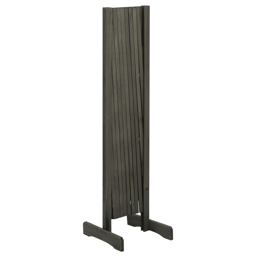 vidaXL Καφασωτό Φράχτης Κήπου Γκρι 180x100 εκ. Μασίφ Ξύλο Ελάτης