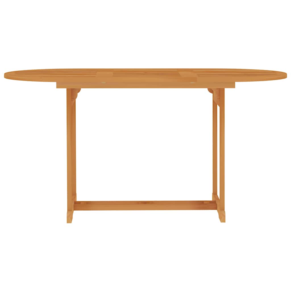 vidaXL Τραπέζι Κήπου 150 x 90 x 75 εκ. Μασίφ Ξύλο Teak