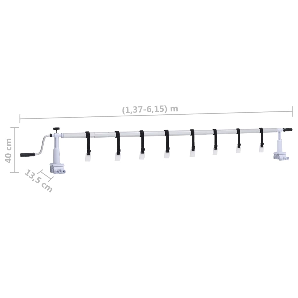 vidaXL Roller Καλύμματος Πισίνας με Πλαστική Βάση