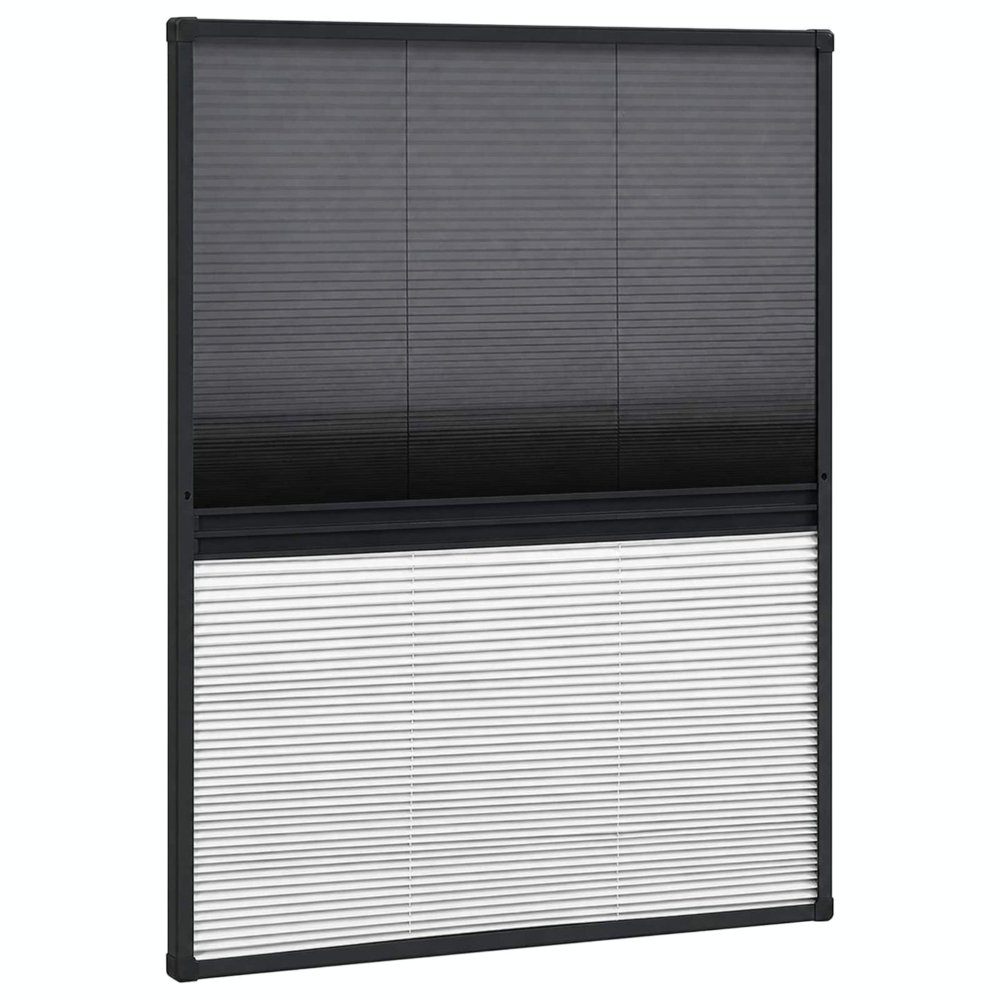 vidaXL Σήτα Παραθύρου Πλισέ με Σκίαστρο 80 x 100 εκ. Αλουμινίου
