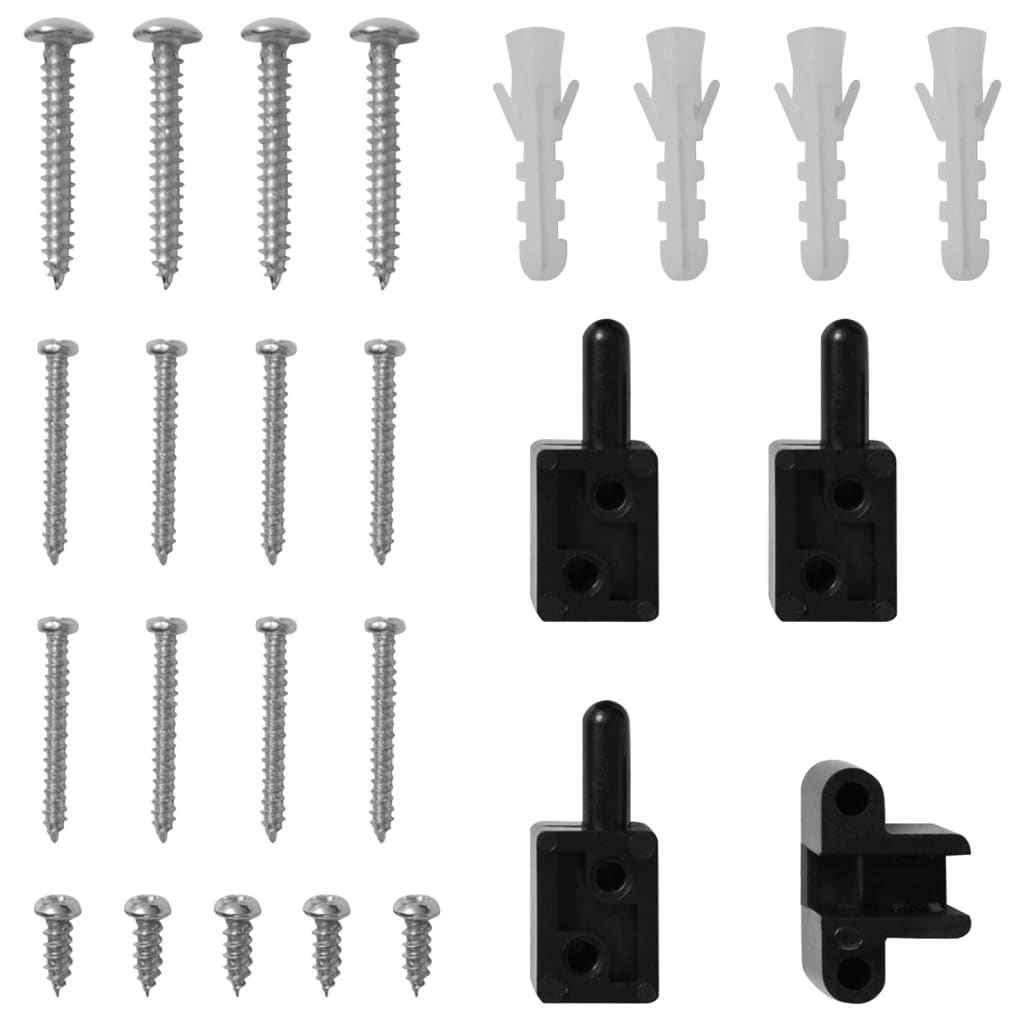 vidaXL Σήτα Πόρτας με Μεντεσέδες Ανθρακί 120 x 240 εκ.