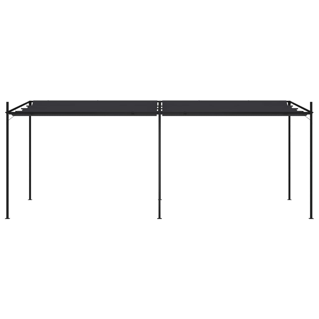 vidaXL Κιόσκι με Πτυσσόμενη Οροφή Ανθρακί 600 x 300 x 233 εκ.