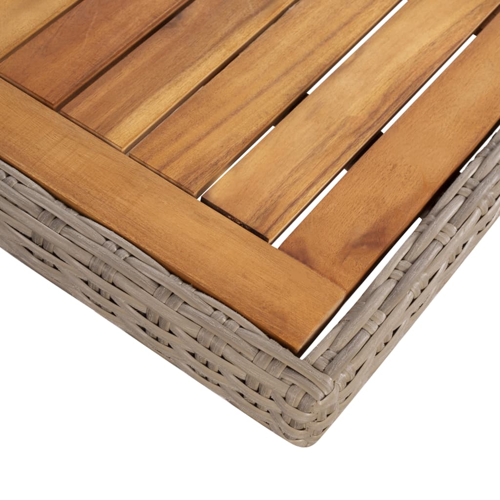 vidaXL Τραπεζαρία Εξωτερικού Χώρου Σετ 9 τεμ. Συνθ. Ρατάν με Μαξιλάρια