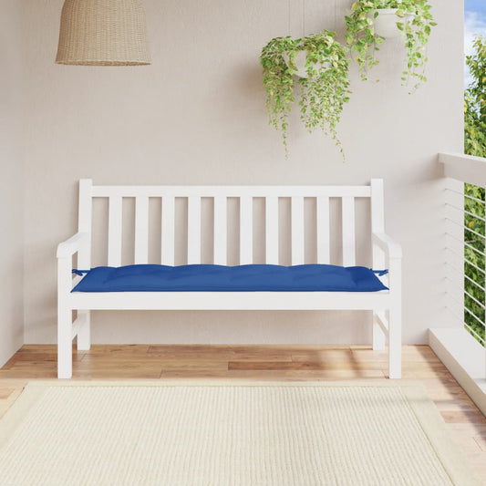 vidaXL Μαξιλάρι Πάγκου Κήπου Μπλε 150x50x7 εκ. Ύφασμα Oxford