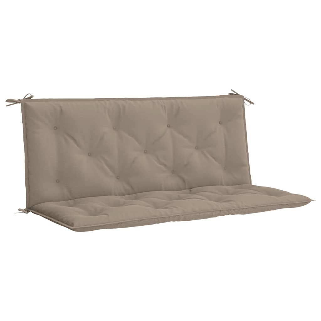 vidaXL Μαξιλάρι Πάγκου Κήπου Taupe 120x(50+50)x7 εκ. Ύφασμα Oxford
