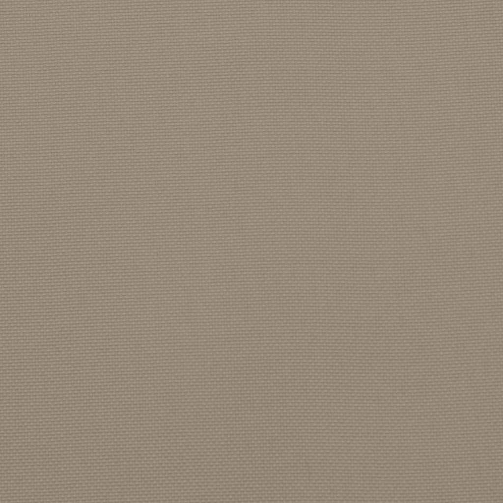 vidaXL Μαξιλάρι Πάγκου Κήπου Taupe 120x(50+50)x7 εκ. Ύφασμα Oxford