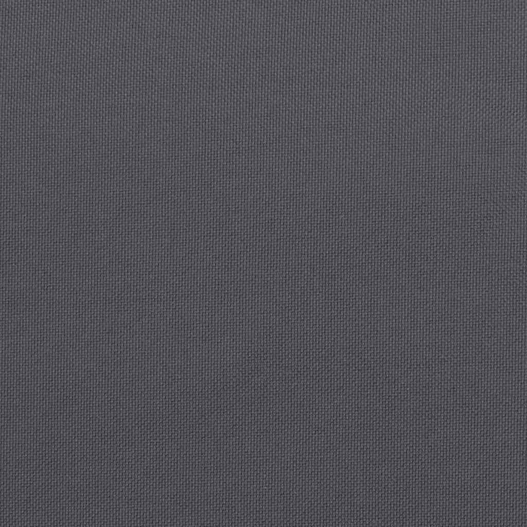 vidaXL Μαξιλάρι Πάγκου Κήπου Ανθρακί 150x(50+50)x7 εκ. Ύφασμα Oxford