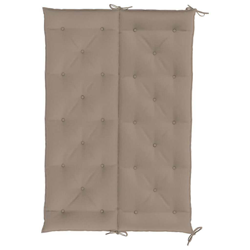 vidaXL Μαξιλάρι Πάγκου Κήπου Taupe 150x(50+50)x7 εκ. Ύφασμα Oxford