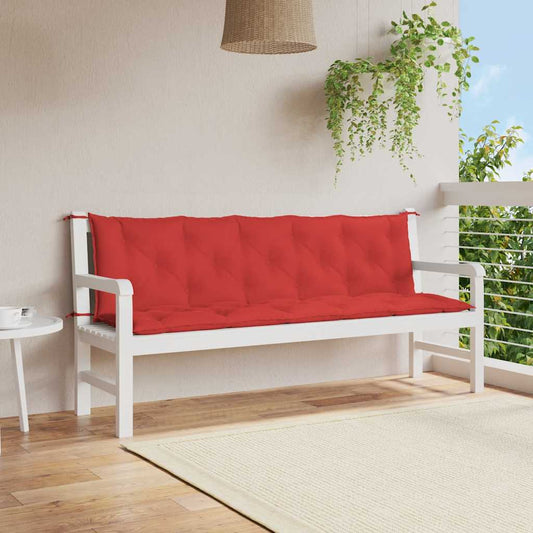 vidaXL Μαξιλάρι Πάγκου Κήπου Κόκκινο 180x(50+50)x7 εκ. Ύφασμα Oxford