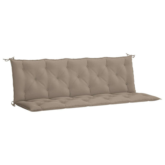 vidaXL Μαξιλάρι Πάγκου Κήπου Taupe 180x(50+50)x7 εκ. Ύφασμα Oxford